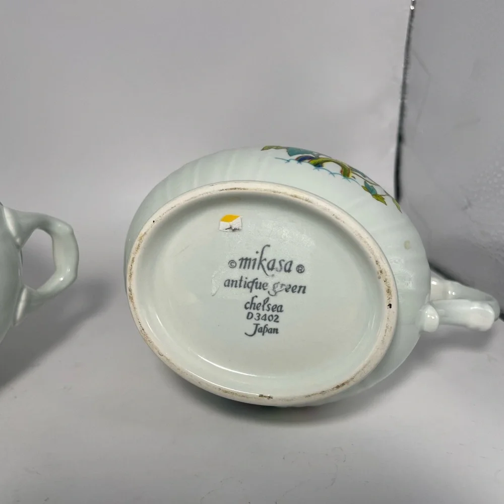 Mikasa a Floral Sugar Bowl and Creamer Set  Chelsea